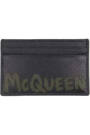 Alexander McQueen Tilbehør, Herre, Sort, ONE SIZE, Tyl, Laeder punge
