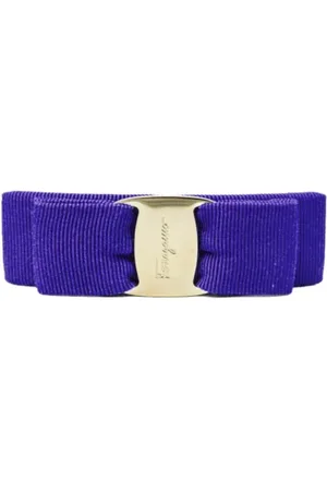 Salvatore Ferragamo Pre-owned, Dame, Blå, ONE SIZE, Bomuld, Pre-owned Bomuld hrspaender