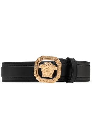 VERSACE Tilbehør, Herre, Sort, 115 CM, Læder, Læderbælte