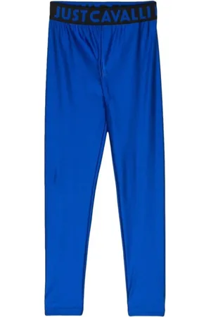 Roberto Cavalli Bukser, Dame, Blå, XS, Uld, Stilfulde Bukser
