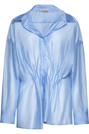 BLANCA Bluser & Skjorter, Dame, Blå, M, Uld, Elegante Skjorter