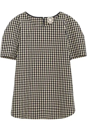 Inès de la Fressange Bluser & Skjorter, Dame, Flerfarvet, 2XS, Bomuld, Albertine Vichy bluse