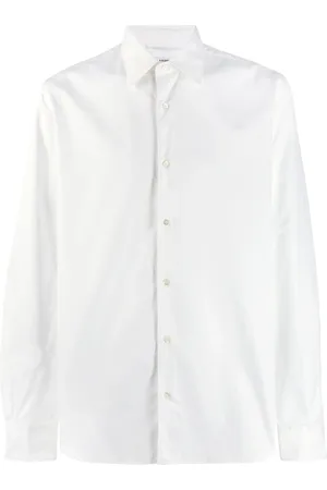 Aspesi Skjorte, Herre, Hvid, 3XL, Bomuld, Hvid Slim-Fit Bomuldsskjorte