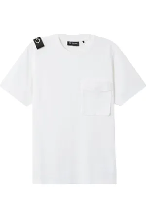 MA.STRUM Top, Herre, Hvid, L, Lomme T-shirt