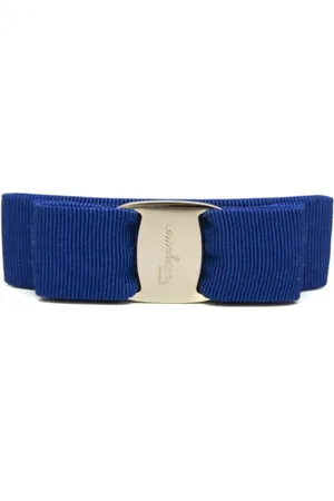 Salvatore Ferragamo Pre-owned, Dame, Blå, ONE SIZE, Bomuld, Pre-owned Bomuld hrspaender