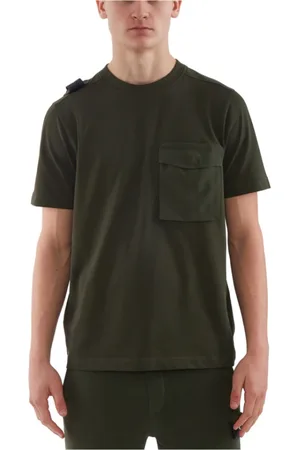 MA.STRUM Top, Herre, Grøn, M, Bomuld, Cargo Pocket Tee Oil Sick