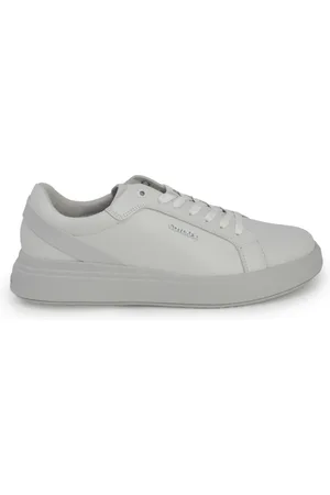Calvin Klein Sko, Herre, Grå, 42 EU, Læder, Læder Snøresko
