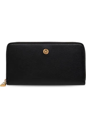 VERSACE Tilbehør, Herre, Sort, ONE SIZE, Læder, Pung med logo