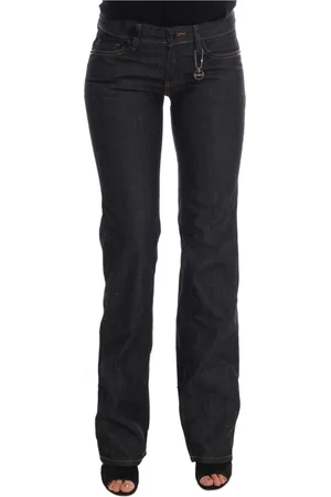 Costume National Jeans, Dame, Blå, W26, Bomuld, Mørkeblå Classic Fit Flared Jeans