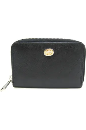 Gucci Pre-owned, unisex, Sort, ONE SIZE, Tyl, Pre-owned Laeder punge