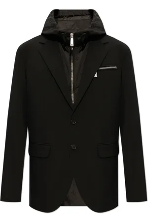 Dsquared2 Jakke, Herre, Sort, XL, Uld, Dobbeltlagret jakke