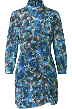 Baum und Pferdgarten Kjole, Dame, Flerfarvet, L, Hortensia Turtleneck Mini Kjole