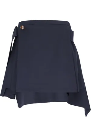 Vivienne Westwood Nederdel, Dame, Blå, S, Uld, Mini Gonna Nederdele
