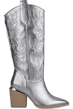 Alma en Pena Sko, Dame, Grå, 36 EU, Læder, Kvinders Cowboy Boot Hæl