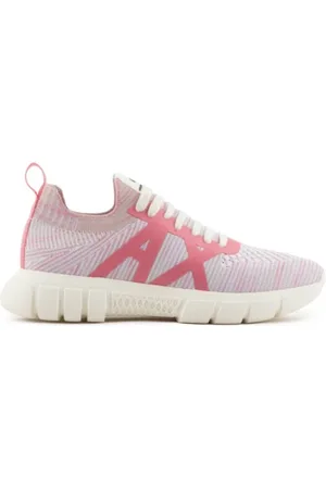 Armani Exchange Sko, Dame, Flerfarvet, 40 EU, Uld, Fuchsia Sneakers Behagelig Strækbar