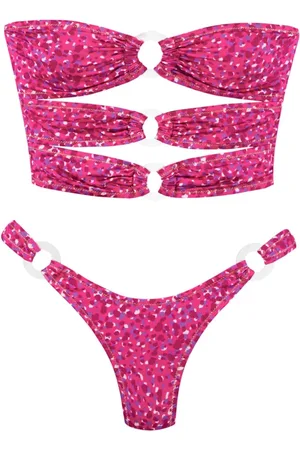 Reina Olga Badetøj, Dame, Lyserød, S, Bur Bikini med Signatur Ringdetaljer
