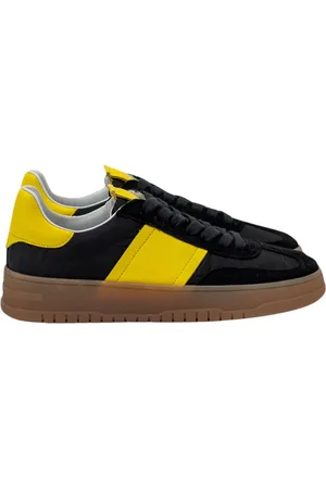 Kennel & Schmenger Sko, Dame, Sort, 40 EU, Uld, Sort og Gul Sporty Sneaker
