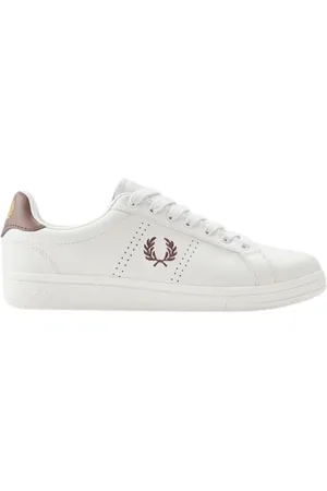 Fred Perry Sko, Herre, Hvid, 46 EU, Læder, Læder Tennissko