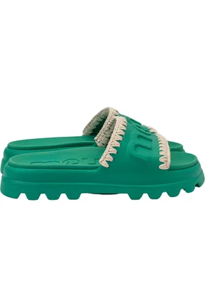 Mou Sko, Dame, Grøn, 40 EU, Grøn One Piece Slide Sandal