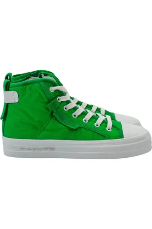 Kennel & Schmenger Sko, Dame, Grøn, 36 EU, Læder, Grøn og hvid højtop sneaker