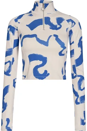 REMAIN Birger Christensen Top, Dame, Flerfarvet, M, Uld, Emily Langærmet Top med Lynlås