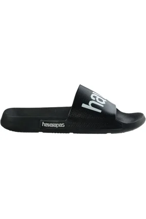 Havaianas Sko, Herre, Blå, 43 EU, Klassiske Logo Slide Sandaler