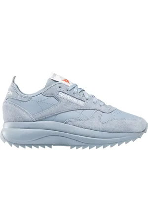 Reebok Sko, Dame, Blå, 42 1/2 EU, Læder, Blå Læder Sneaker - Klassisk Dame