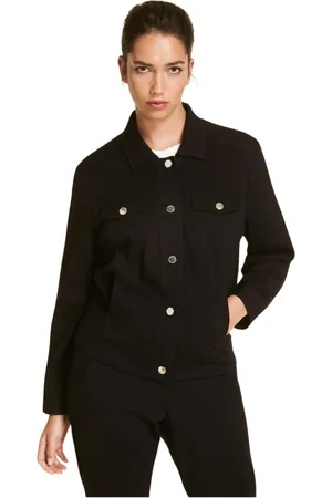 Persona by Marina Rinaldi Jakke, Dame, Sort, M, Uld, Stilfuld Jakke til Kvinder
