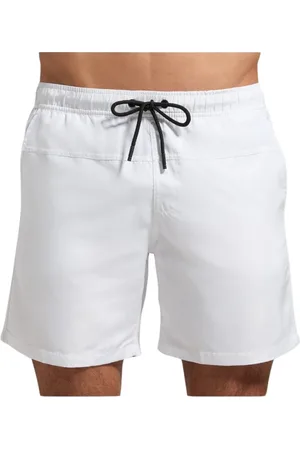 Bikkembergs Badetøj, Herre, Hvid, 2XL, Polyester, Hvide Logo Badeshorts