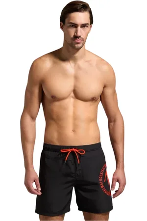 Bikkembergs Badetøj, Herre, Sort, XL, Uld, Farveblok Badeshorts