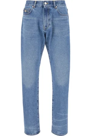 VERSACE Jeans, Herre, Blå, W32, Denim, Klassiske Denim Jeans til Hverdagsbrug