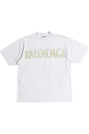 Balenciaga Top, Herre, Hvid, XS, Bomuld, Vintage Oversize Tee Shirt Unisex
