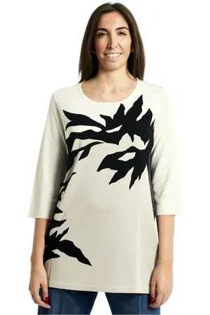 Persona by Marina Rinaldi Top, Dame, Sort, M, Uld, Stilfuld Strik Top