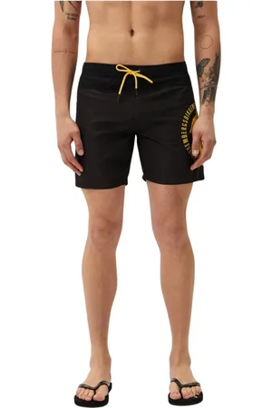 Bikkembergs Badetøj, Herre, Sort, XL, Uld, Farveblok Badeshorts