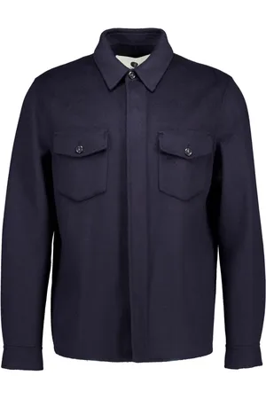 ALTER EGO Jakke, Herre, Blå, S, Blå overshirts til mænd
