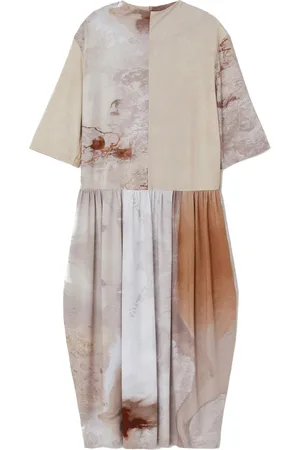 Low Classic Kjole, Dame, Flerfarvet, M, Uld, Elegant Midi Kjole