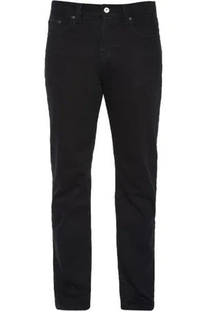 Schott NYC Jeans, Herre, Sort, W30 L32, Bomuld, Straight Leg 100% Bomuld Jeans - Sort