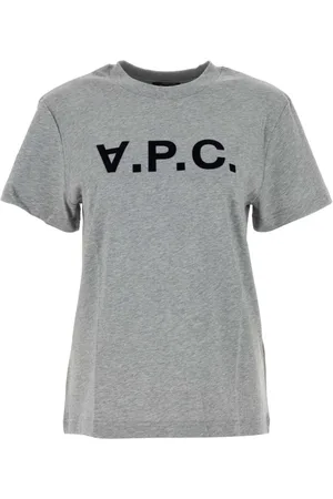 A.P.C. Top, Dame, Grå, M, Bomuld, Grå Bomulds T-shirt