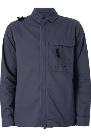 MA.STRUM Jakke, Herre, Blå, M, Bomuld, Kadet Overshirt Jakke Marineblå