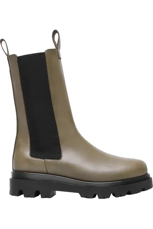 Flattered Sko, Dame, Brun, 40 EU, Chunky Sole Mid-Calf Støvler