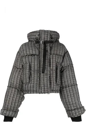 SHOREDITCH SKI CLUB Jakke, Dame, Flerfarvet, M, Uld, Leah Short Puffer Jacket