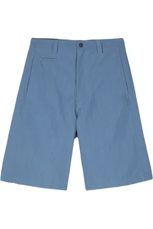 Maison Kitsuné Shorts, Herre, Blå, 3XS, Uld, Stilfulde Bermuda Shorts