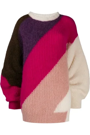 CIRCUS HOTEL Strik, Dame, Flerfarvet, M, Uld, Mohair Alpaca Wool Oversized Sweater
