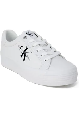 Calvin Klein Sko, Dame, Hvid, 40 EU, Uld, Stilfulde Damesneakers