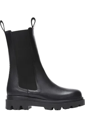 Flattered Sko, Dame, Sort, 40 EU, Skandinavisk Chic Mid-Calf Støvler