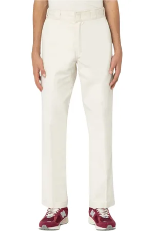 Dickies Bukser, Herre, Hvid, W30 L32, Arbejdsbukser Twill Medium Vægt Lige Ben