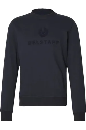 Belstaff Sweathshirts & Hoodies, Herre, Blå, S, Bomuld, Varsity Sweatshirt Dark Ink