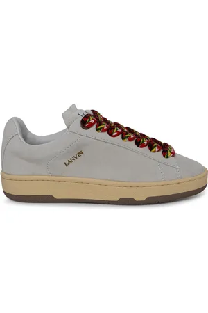 Lanvin Sko, Dame, Grå, 36 EU, Uld, Herringbone Lace Sneaker