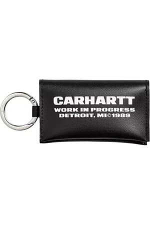 Carhartt Tilbehør, unisex, Sort, ONE SIZE, Polyester, Link Script Keychain Sort Hvid