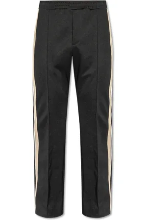 Salvatore Ferragamo Bukser, Herre, Sort, L, Bomuld, Sweatpants med striber